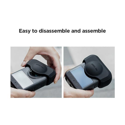 For DJI Osmo 360 Action Camera CYNOVA Silicone Lens Cap Shockproof Anti-Scratch Protective Case(Black) - Other by CYNOVA | Online Shopping UK | buy2fix