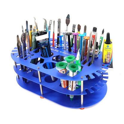 RELIFE RL-001D Multifunctional Repair Storage Box Desktop Screwdriver Display Rack Repair Tool Pen Hole Storage Rack - Tool Boxes & Bags by RELIFE | Online Shopping UK | buy2fix
