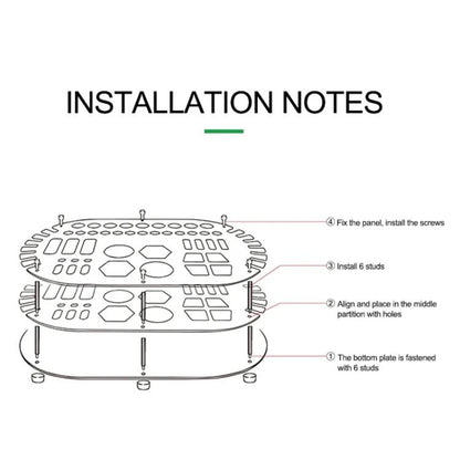RELIFE RL-001D Multifunctional Repair Storage Box Desktop Screwdriver Display Rack Repair Tool Pen Hole Storage Rack - Tool Boxes & Bags by RELIFE | Online Shopping UK | buy2fix