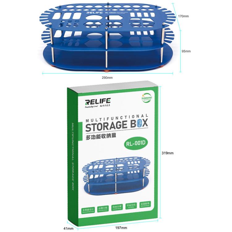 RELIFE RL-001D Multifunctional Repair Storage Box Desktop Screwdriver Display Rack Repair Tool Pen Hole Storage Rack - Tool Boxes & Bags by RELIFE | Online Shopping UK | buy2fix