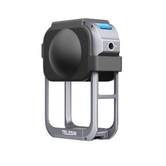 For DJI Osmo 360 TELESIN Aluminum Alloy Protective Cage Expansion Frame with Lens Cover(Metal Color) - Protection Frame by TELESIN | Online Shopping UK | buy2fix