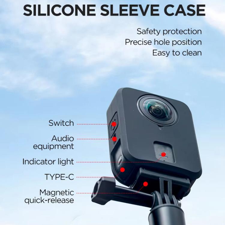 For DJI Osmo 360 CYNOVA Silicone Case Anti-Scratch Shockproof Full Body Protective Cover(Gray) - Case & Bags by CYNOVA | Online Shopping UK | buy2fix