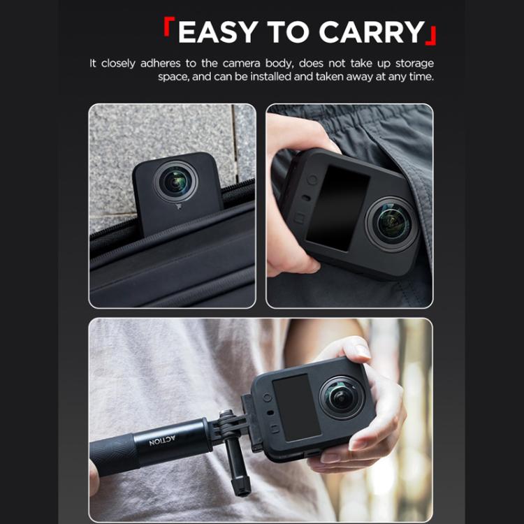 For DJI Osmo 360 CYNOVA Silicone Case Anti-Scratch Shockproof Full Body Protective Cover(Black) - Case & Bags by CYNOVA | Online Shopping UK | buy2fix