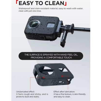 For DJI Osmo 360 CYNOVA Silicone Case Anti-Scratch Shockproof Full Body Protective Cover(Black) - Case & Bags by CYNOVA | Online Shopping UK | buy2fix