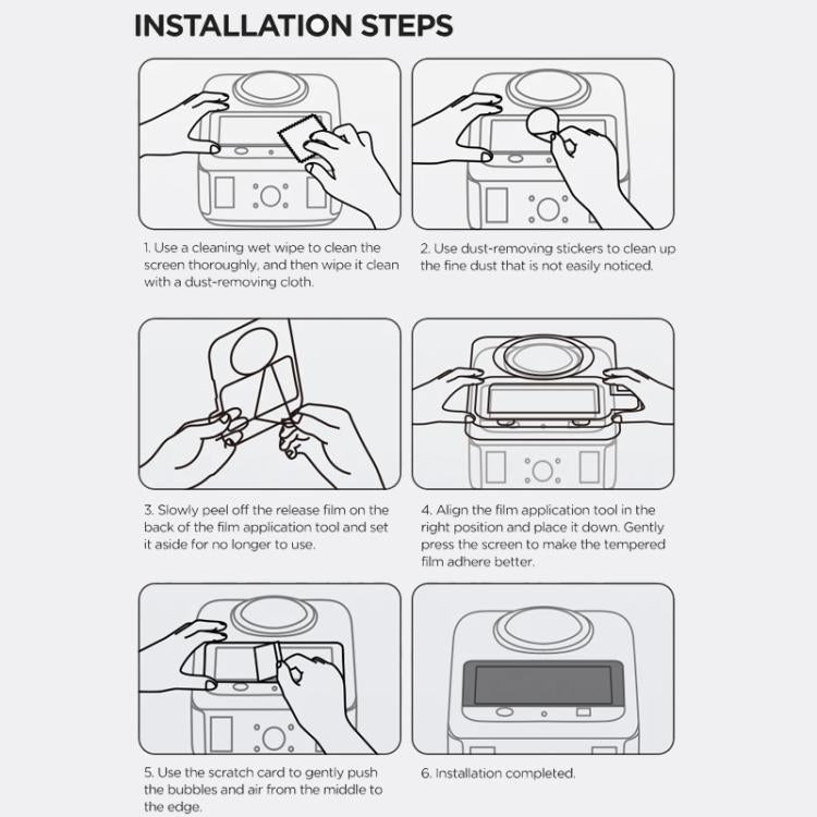 For DJI Osmo 360 CYNOVA Tempered Glass Screen Protector Kit Auto-Align Installation Frame - Protective Film & Stickers by CYNOVA | Online Shopping UK | buy2fix