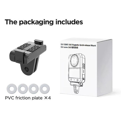 For DJI Osmo 360 CYNOVA Magnetic Quick-Release Base Adapter Camera Accessories(Black) - Mount & Holder by CYNOVA | Online Shopping UK | buy2fix