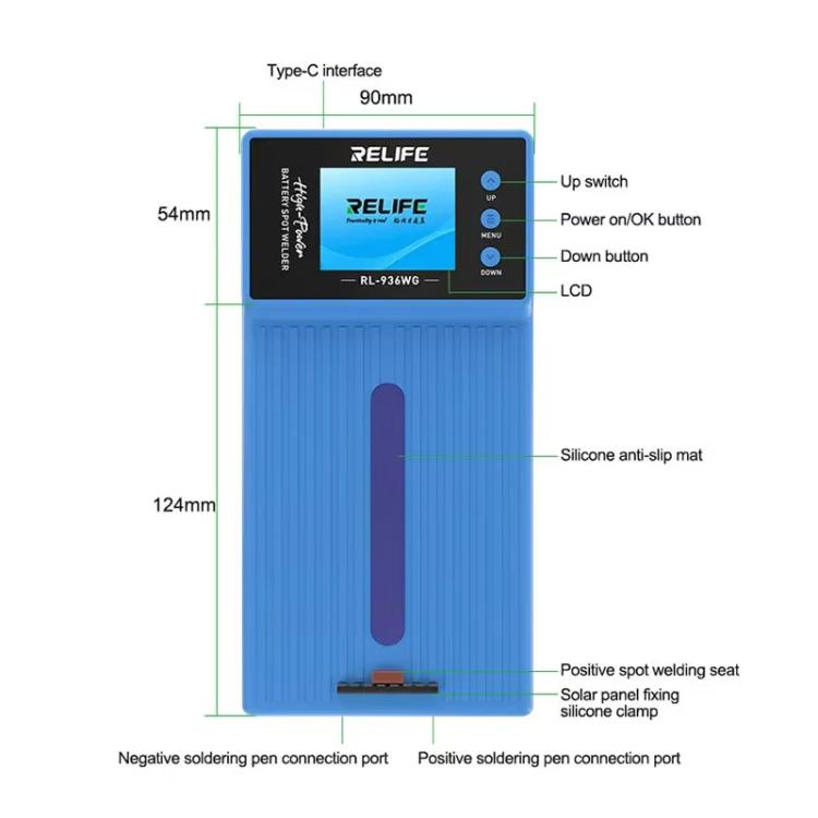 RELIFE RL-936WG High Power Battery Spot Welder Mobile Phone Repair Battery Spot Welder - Electric Soldering Iron by RELIFE | Online Shopping UK | buy2fix