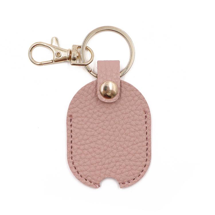 Universal Keychain Leather Key Cover Keychain Replaceable Keys(Pink) - Key Rings by buy2fix | Online Shopping UK | buy2fix