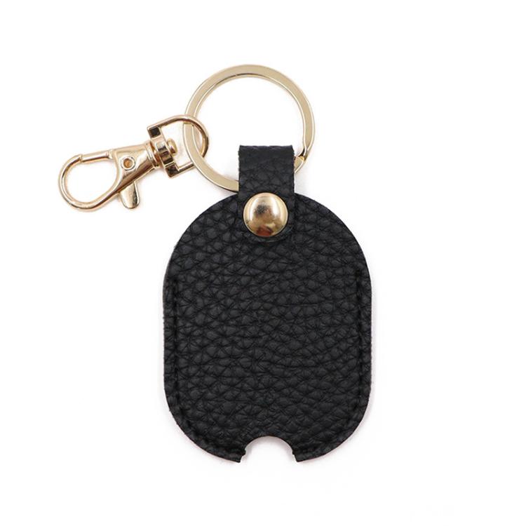 Universal Keychain Leather Key Cover Keychain Replaceable Keys(Black) - Key Rings by buy2fix | Online Shopping UK | buy2fix