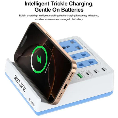 RELIFE RL-309H 72W Smart Wireless Faet Charging Socket US Plug - Extension Socket by RELIFE | Online Shopping UK | buy2fix