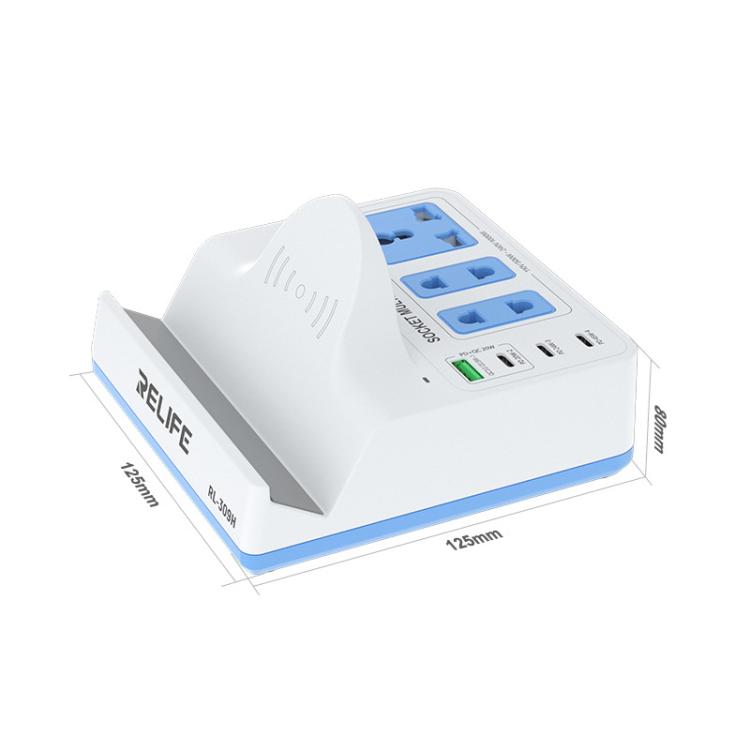 RELIFE RL-309H 72W Smart Wireless Faet Charging Socket EU Plug - Extension Socket by RELIFE | Online Shopping UK | buy2fix