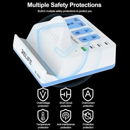 RELIFE RL-309H 72W Smart Wireless Faet Charging Socket US Plug - Extension Socket by RELIFE | Online Shopping UK | buy2fix