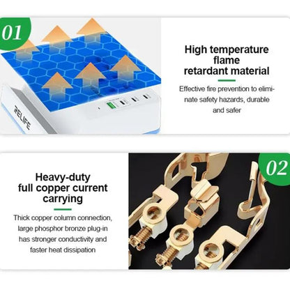 RELIFE RL-309H 72W Smart Wireless Faet Charging Socket EU Plug - Extension Socket by RELIFE | Online Shopping UK | buy2fix