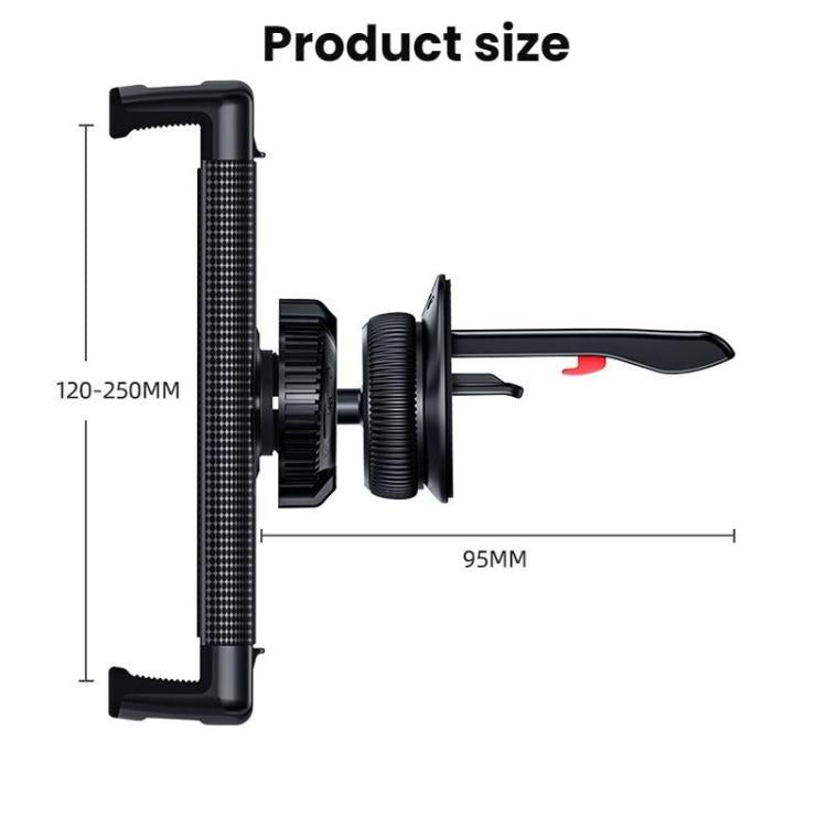 6-15 Inch Double Pull Car Tablet Mobile Phone Holder, Specification: Lock Hook Silicone - Universal Car Holders by buy2fix | Online Shopping UK | buy2fix