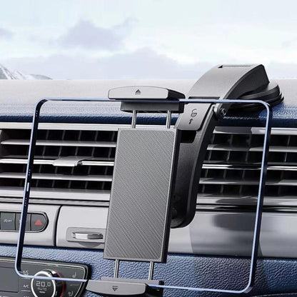 6-15 Inch Double Pull Car Tablet Mobile Phone Holder, Specification: Silicone Suction Cup Set - Universal Car Holders by buy2fix | Online Shopping UK | buy2fix