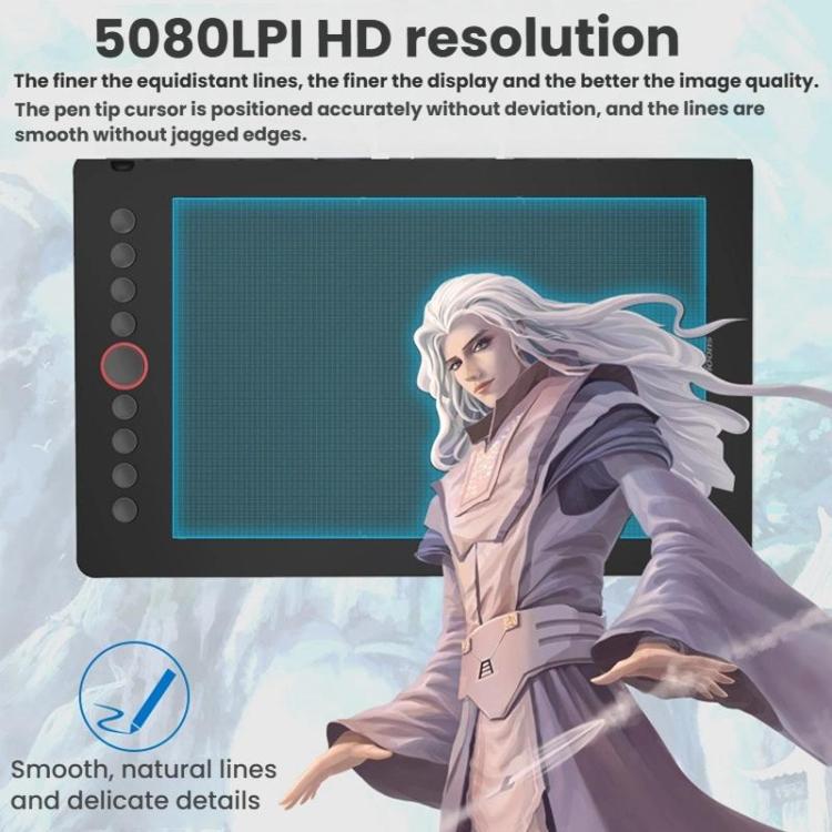 10Moons I6 Digital Drawing Tablet Compatible With Mobile Phones Computers(Black) -  by 10Moons | Online Shopping UK | buy2fix