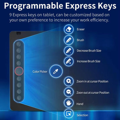 10Moons I6 Digital Drawing Tablet Compatible With Mobile Phones Computers(Black) -  by 10Moons | Online Shopping UK | buy2fix