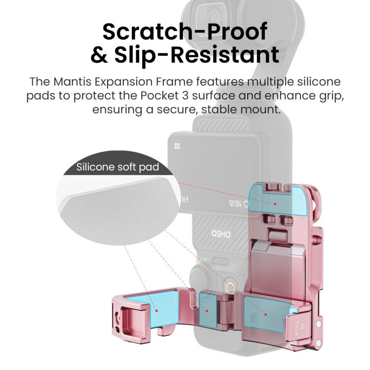 For DJI Pocket 3 aMagisn Mantis Extension Frame Magnetic Mount for Hands-Free Vlogging(Pink) - Mount & Holder by aMagisn | Online Shopping UK | buy2fix