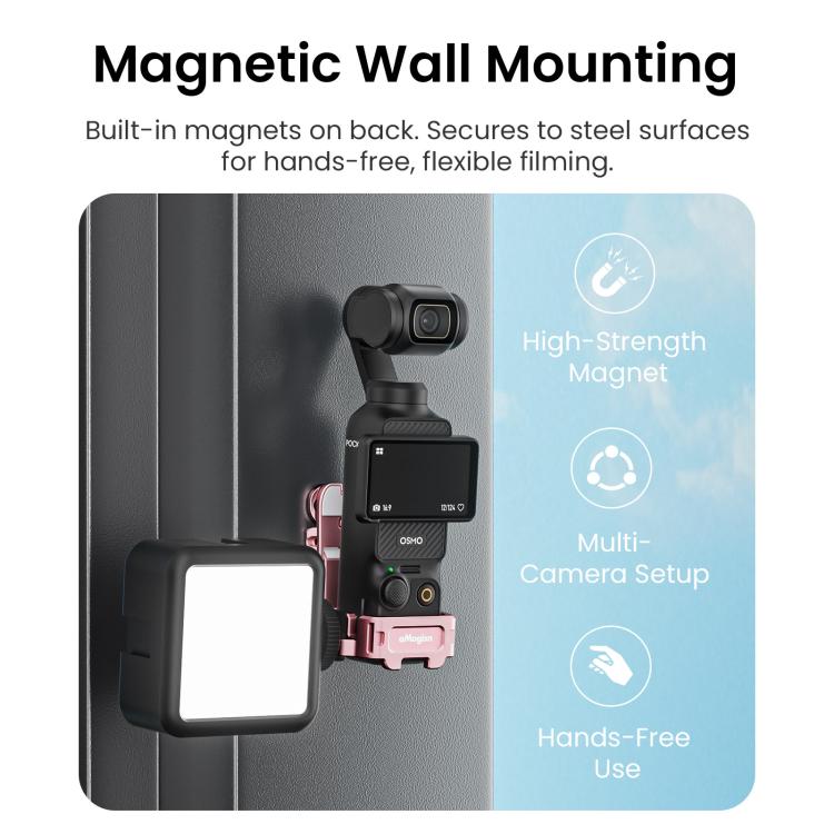 For DJI Pocket 3 aMagisn Mantis Extension Frame Magnetic Mount for Hands-Free Vlogging(Pink) - Mount & Holder by aMagisn | Online Shopping UK | buy2fix