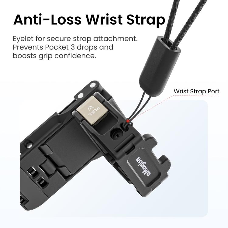 For DJI Pocket 3 aMagisn Mantis Extension Frame Magnetic Mount for Hands-Free Vlogging(Black) - Mount & Holder by aMagisn | Online Shopping UK | buy2fix