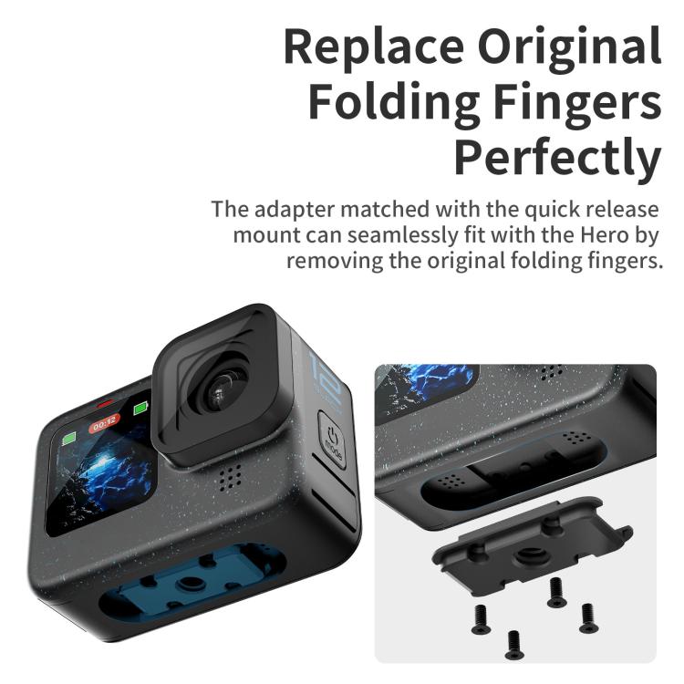 aMagisn Magnetic Quick Release Adapter for GoPro HERO13/12/11/10/9/8/11 Mini/MAX 2-in-1 Kit - Connection Mount by aMagisn | Online Shopping UK | buy2fix