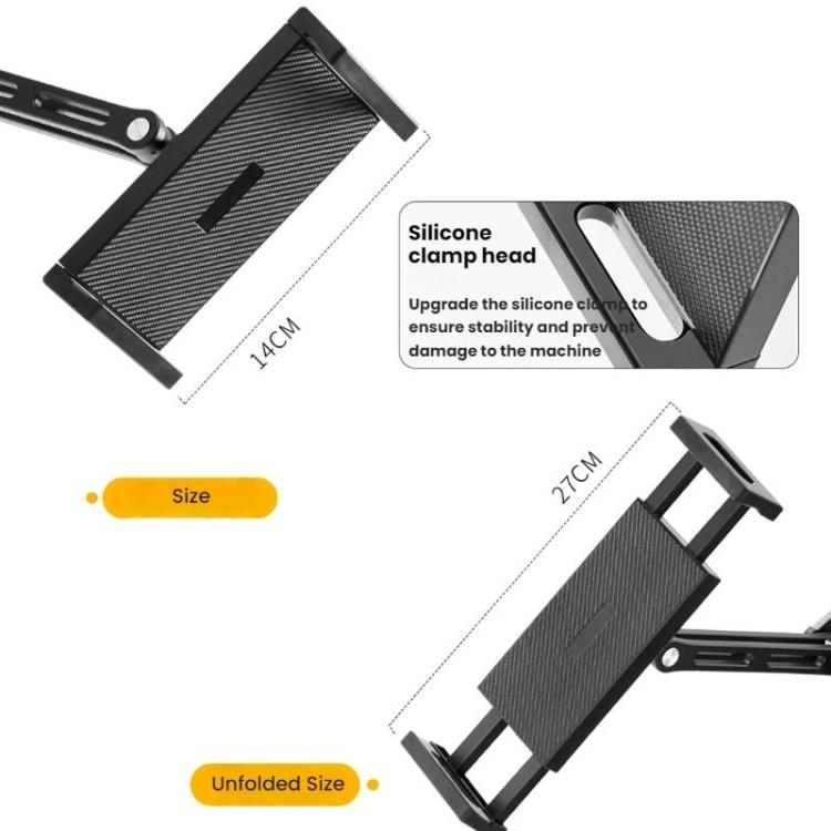 4-12.9 Inch Aluminum Alloy Rotating Cantilever Wall Mount For Phones And Tablets, Style: Short Version - Shower & Wall Mounts by buy2fix | Online Shopping UK | buy2fix