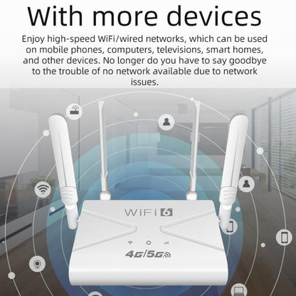 4G/5G WiFi Router Portable Plug Card Wireless Hotspot, EU Plug(White) - Wireless Routers by buy2fix | Online Shopping UK | buy2fix