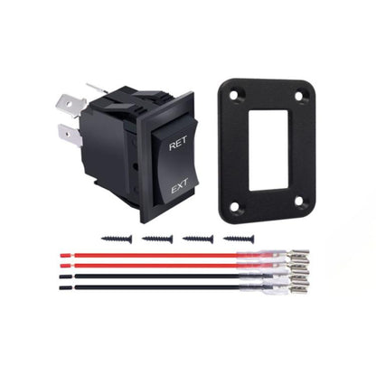 4 Pin DPDT 20A/12V DC Panel Rocker Toggle Switch, Specification: Jumper Wires - Car Switches by buy2fix | Online Shopping UK | buy2fix