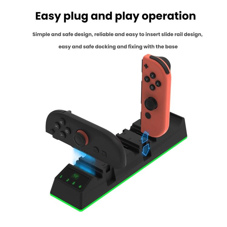 For Nintendo Switch 2/Switch 2 Pro PGTECH 9 In 1 Universal Left Right Controller Charging Dock - Charger & Power by PGTECH | Online Shopping UK | buy2fix