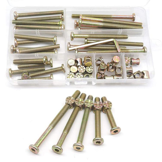 50pcs /Set M6 Colored Zinc Round Head Hexagon Socket Screw Set(410g)
