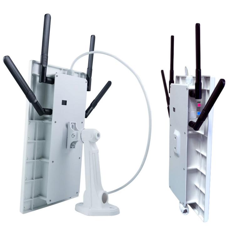 EAU 4G Solar SIM Card WiFi 6 Router Waterproof Outdoor 4G To WiFi Cable(White) - Wireless Routers by buy2fix | Online Shopping UK | buy2fix