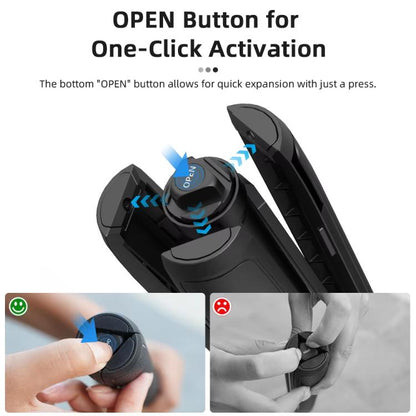 Flymile 1.63m Magnetic Quick-Release Tripod Selfie Stick for Action Cameras for Vlogging, Outdoor Sports(Black) - Portable Mini Tripod by Flymile | Online Shopping UK | buy2fix