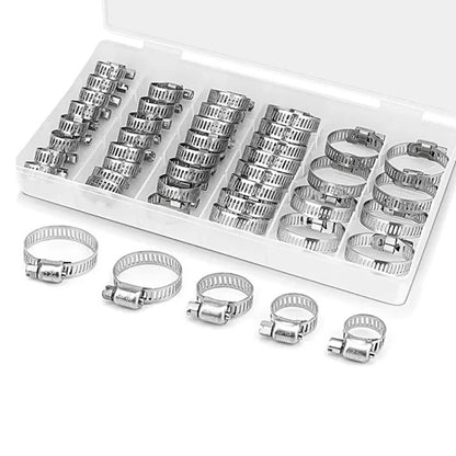 40pcs /Set Stainless Steel American-Style Heavy-Duty Clamp Kit(303g) - Booster Cable & Clip by buy2fix | Online Shopping UK | buy2fix