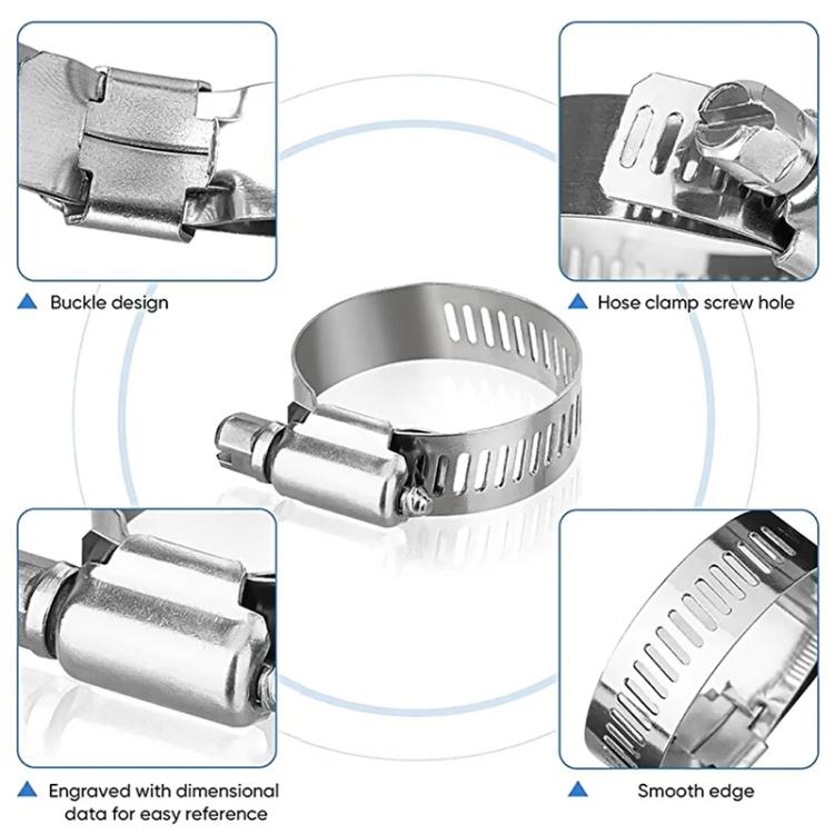 40pcs /Set Stainless Steel American-Style Heavy-Duty Clamp Kit(303g) - Booster Cable & Clip by buy2fix | Online Shopping UK | buy2fix