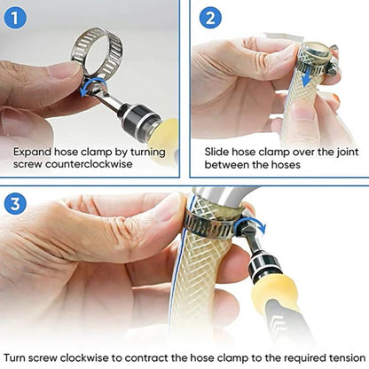 40pcs /Set Stainless Steel American-Style Heavy-Duty Clamp Kit(303g) - Booster Cable & Clip by buy2fix | Online Shopping UK | buy2fix
