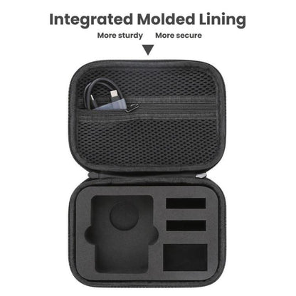 For DJI Osmo 360 Standard Combo PU Leather Carrying Case Portable Waterproof Protective Storage Bag(Gray) - Case & Bags by buy2fix | Online Shopping UK | buy2fix