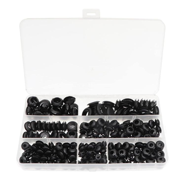 260pcs /Set Double-Sided O-Ring Rubber Sealing Waterproof Conduit Rings(Black) - Others by buy2fix | Online Shopping UK | buy2fix