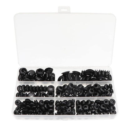 260pcs /Set Double-Sided O-Ring Rubber Sealing Waterproof Conduit Rings(Black) - Others by buy2fix | Online Shopping UK | buy2fix