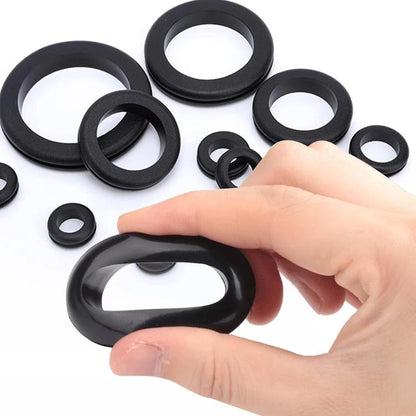 260pcs /Set Double-Sided O-Ring Rubber Sealing Waterproof Conduit Rings(Black) - Others by buy2fix | Online Shopping UK | buy2fix