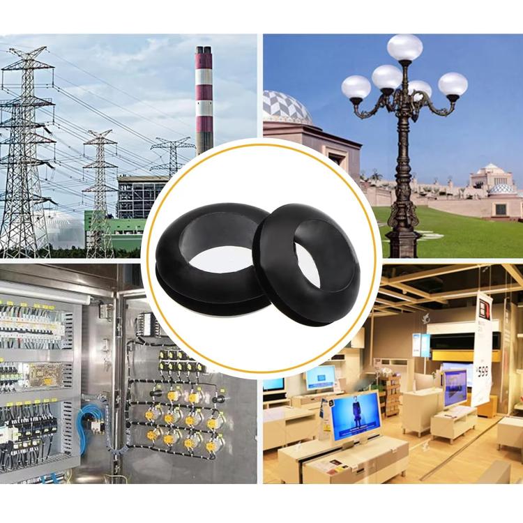260pcs /Set Double-Sided O-Ring Rubber Sealing Waterproof Conduit Rings(Black) - Others by buy2fix | Online Shopping UK | buy2fix