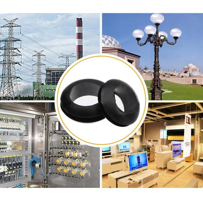 260pcs /Set Double-Sided O-Ring Rubber Sealing Waterproof Conduit Rings(Black) - Others by buy2fix | Online Shopping UK | buy2fix