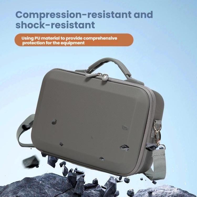 For DJI Osmo 360 Adventure Combo Flymile PU Leather Shoulder Bag Waterproof Crossbody Sling Bag(Gray) - Case & Bags by Flymile | Online Shopping UK | buy2fix