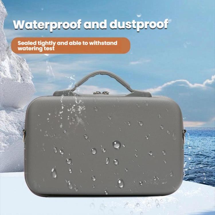 For DJI Osmo 360 Adventure Combo Flymile PU Leather Shoulder Bag Waterproof Crossbody Sling Bag(Gray) - Case & Bags by Flymile | Online Shopping UK | buy2fix