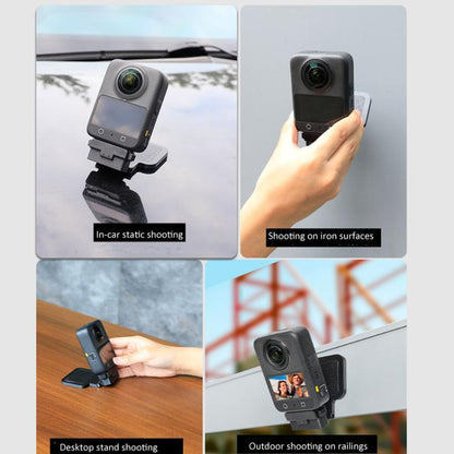 For DJI Osmo 360 Camera Magnetic Quick-Release Base Portable Desktop Stand(Black) - Mount & Holder by buy2fix | Online Shopping UK | buy2fix