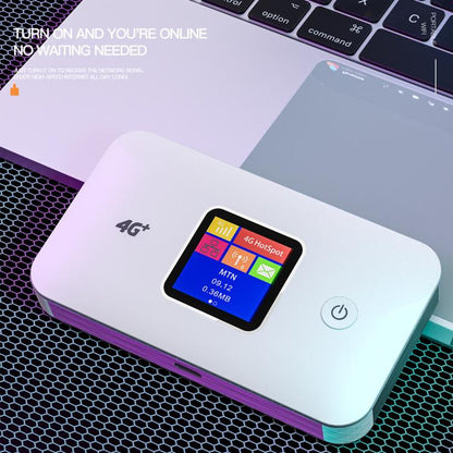 MF801 4G CAT7 Dual Band Portable WIFI LTE 300M Wireless Plug-in Router Color Screen MIFI Mobile Hotspot(White) - 4G Mobile Wifi by buy2fix | Online Shopping UK | buy2fix