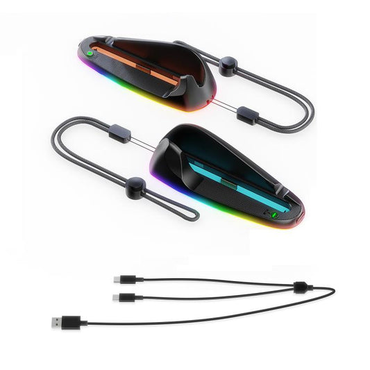 For Nintendo Switch 2 JYS Controller Mouse Magnetic Dock With Ambient Lighting(Black) - Gamepads by JYS | Online Shopping UK | buy2fix