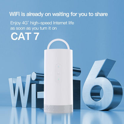 CAF902 4G CPE CAT7 SIM Card Router Colorful Camping Light Outdoor LTE Portable WiFi Hotspot, EU P(White) - 4G Mobile Wifi by buy2fix | Online Shopping UK | buy2fix