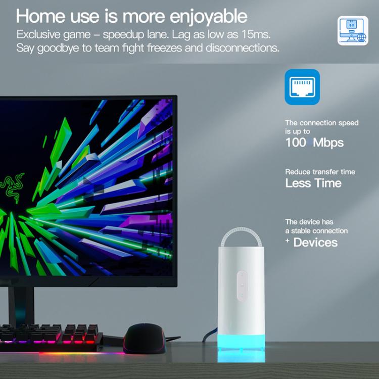 CAF902 4G CPE CAT7 SIM Card Router Colorful Camping Light Outdoor LTE Portable WiFi Hotspot, EU P(White) - 4G Mobile Wifi by buy2fix | Online Shopping UK | buy2fix