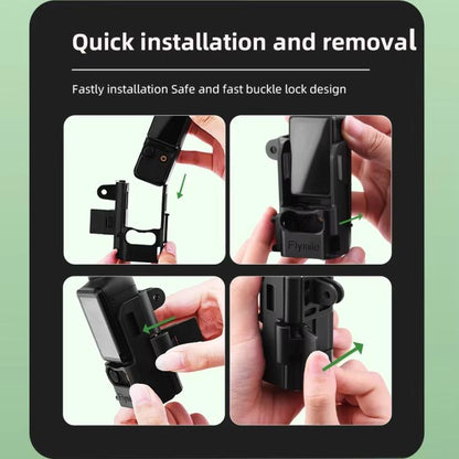 For DJI Osmo Pocket 3 Flymile Multi-Purpose Adapter Frame Expandable Mount(Black) - Mount & Holder by Flymile | Online Shopping UK | buy2fix