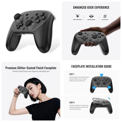 For Nintendo Switch 2 JYS 5-in-1 Crystal Case Full Protection Set Includes Console Shell, Joy-con & Pro Controller Cover, Faceplate, Game Cartridge Case - Cases by JYS | Online Shopping UK | buy2fix